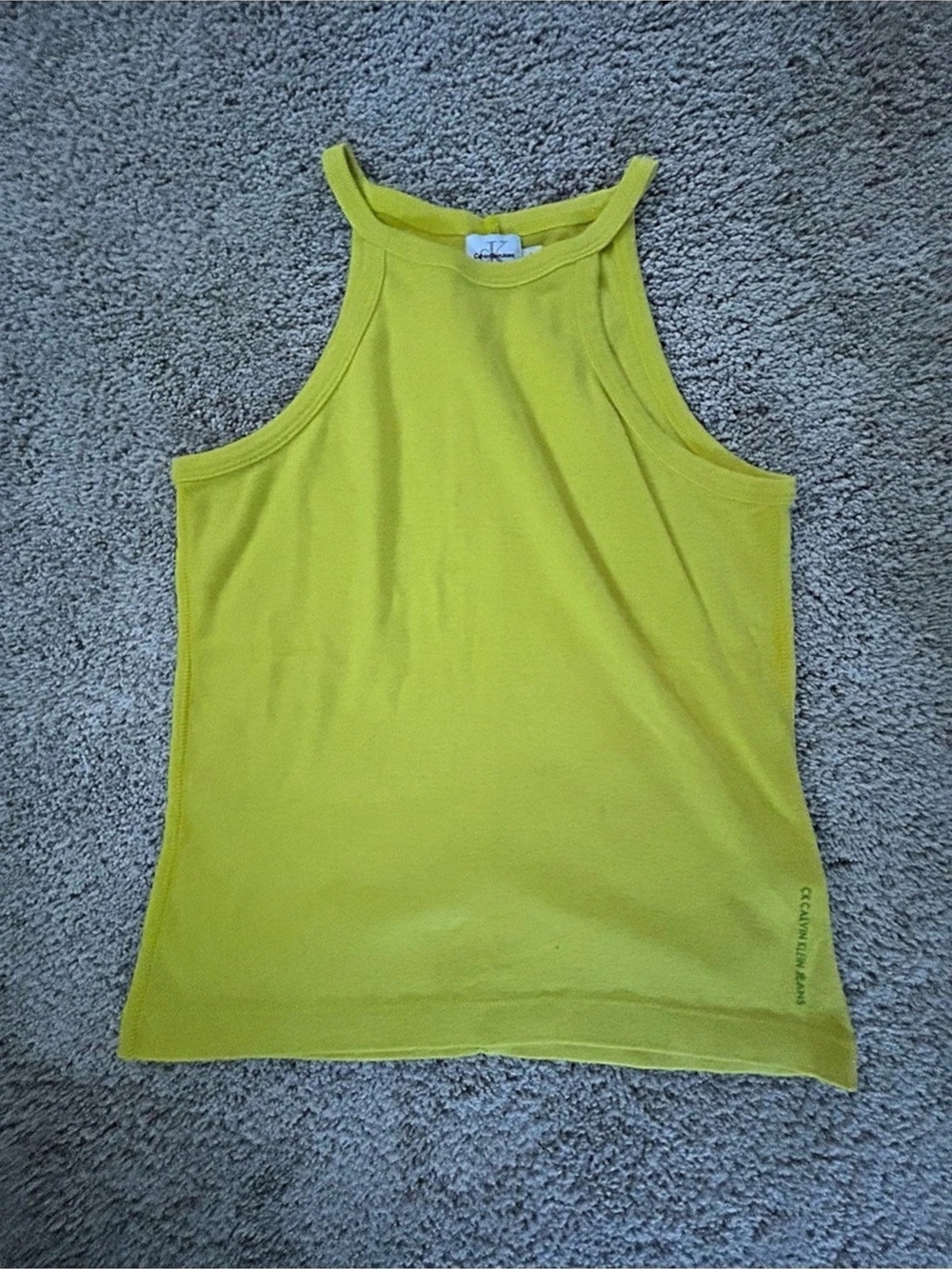 Calvin Klein Tank in Yellow Size Large